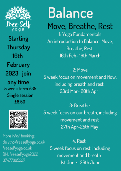 Yoga classes start Thursday 16th Feb 2023